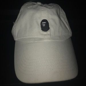 Bape white and black Dad hat